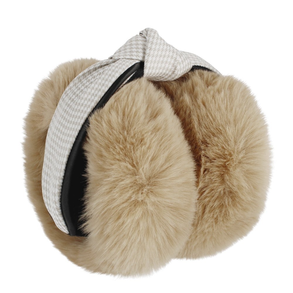 PLUSH EARMUFFS BEIGE STARPAK 477829